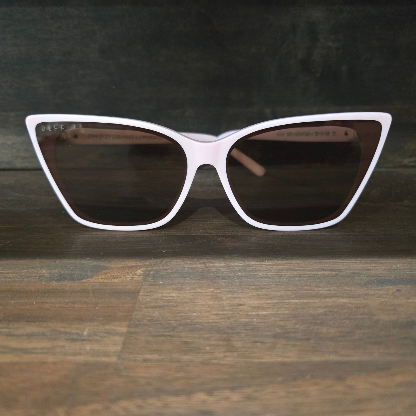 DIFF- Alina- Cat Eye- Powder Pink Gradient Sunglasses