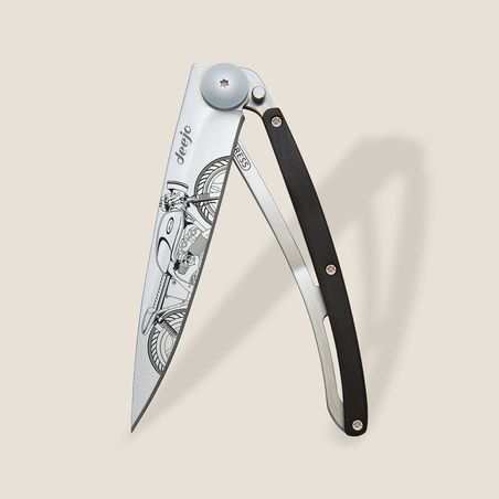 Cafe Racer Knife 27g, Ebony Wood