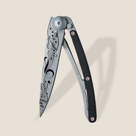 Score 27g Knife, Titanium, Ebony Wood