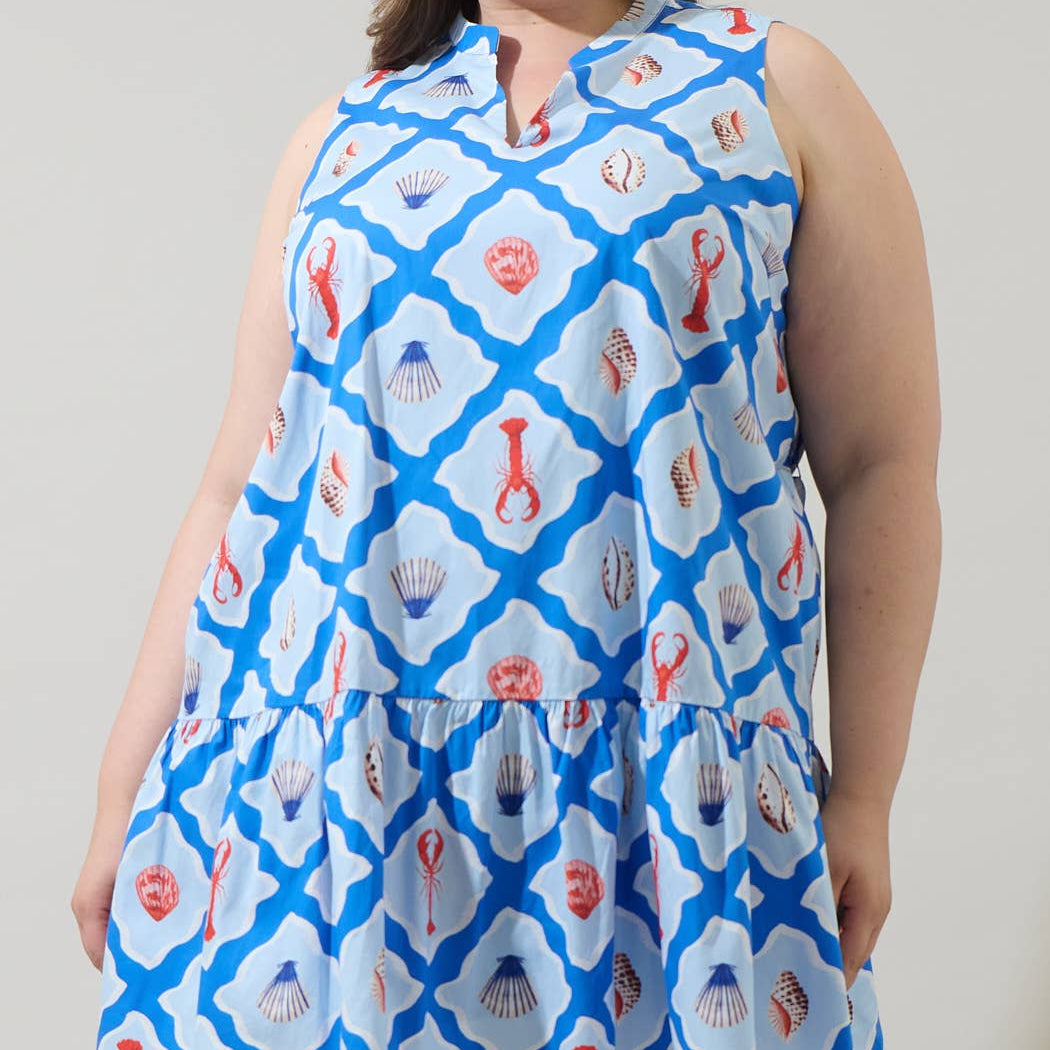 Lobster Bay Vilma Sleeveless Mini Dress Curve