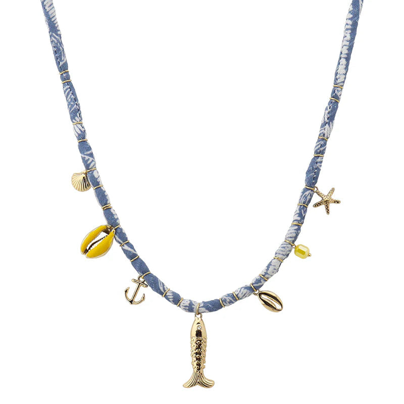 Sea Life Scarf Necklace