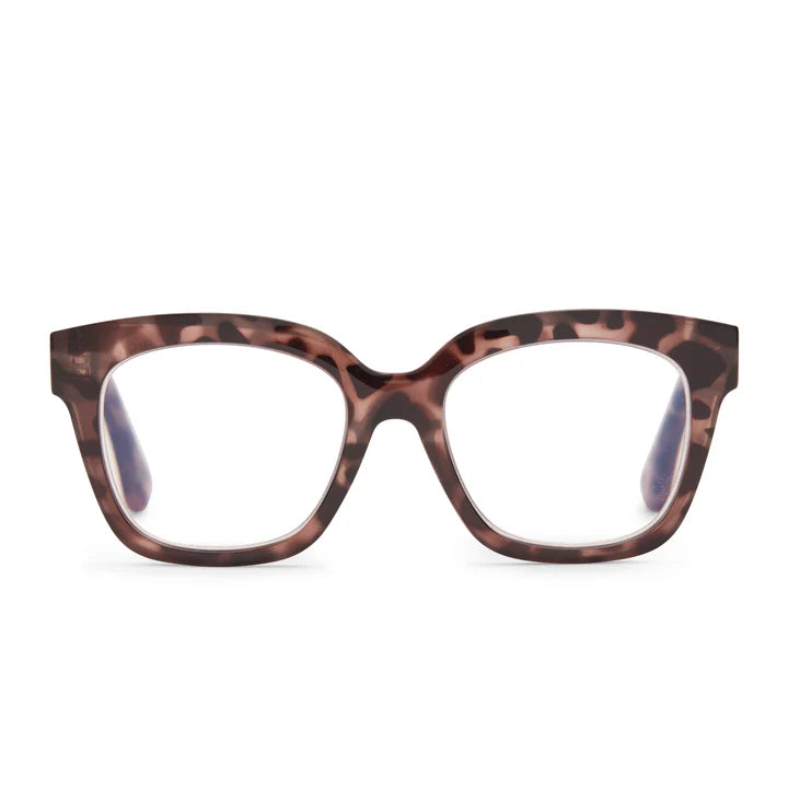 DIFF Blue Light Readers - AVA - beige tortoise 2.5