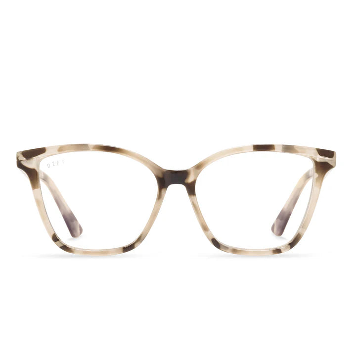 DIFF - Leah- Cream Tortoise Blue Light Readers- 2.5