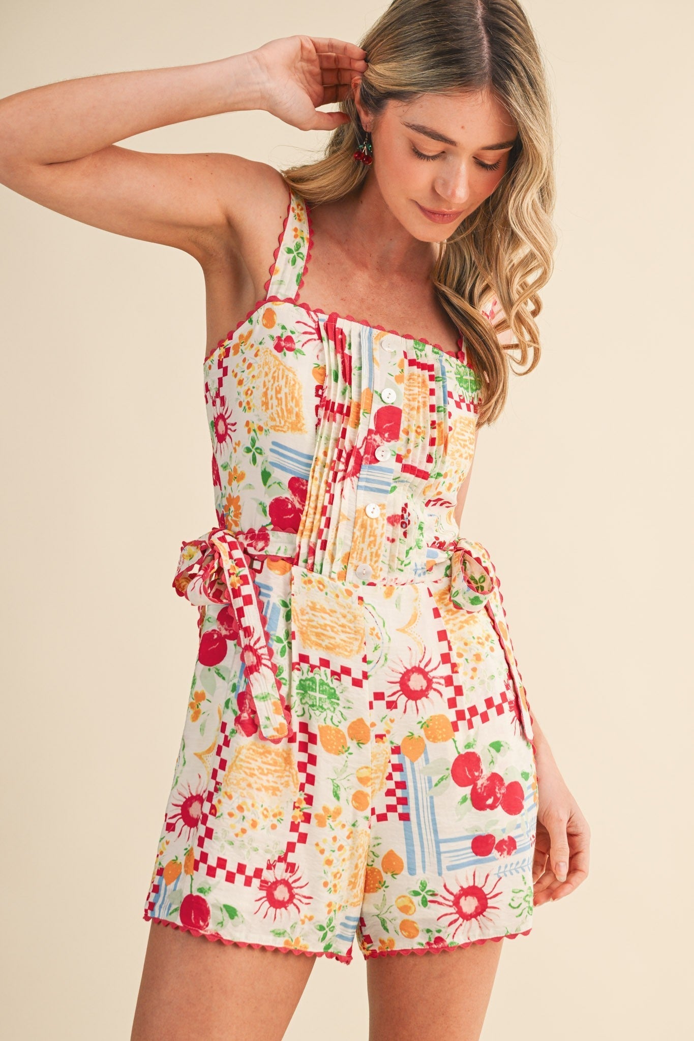 Merci Scalloped Romper