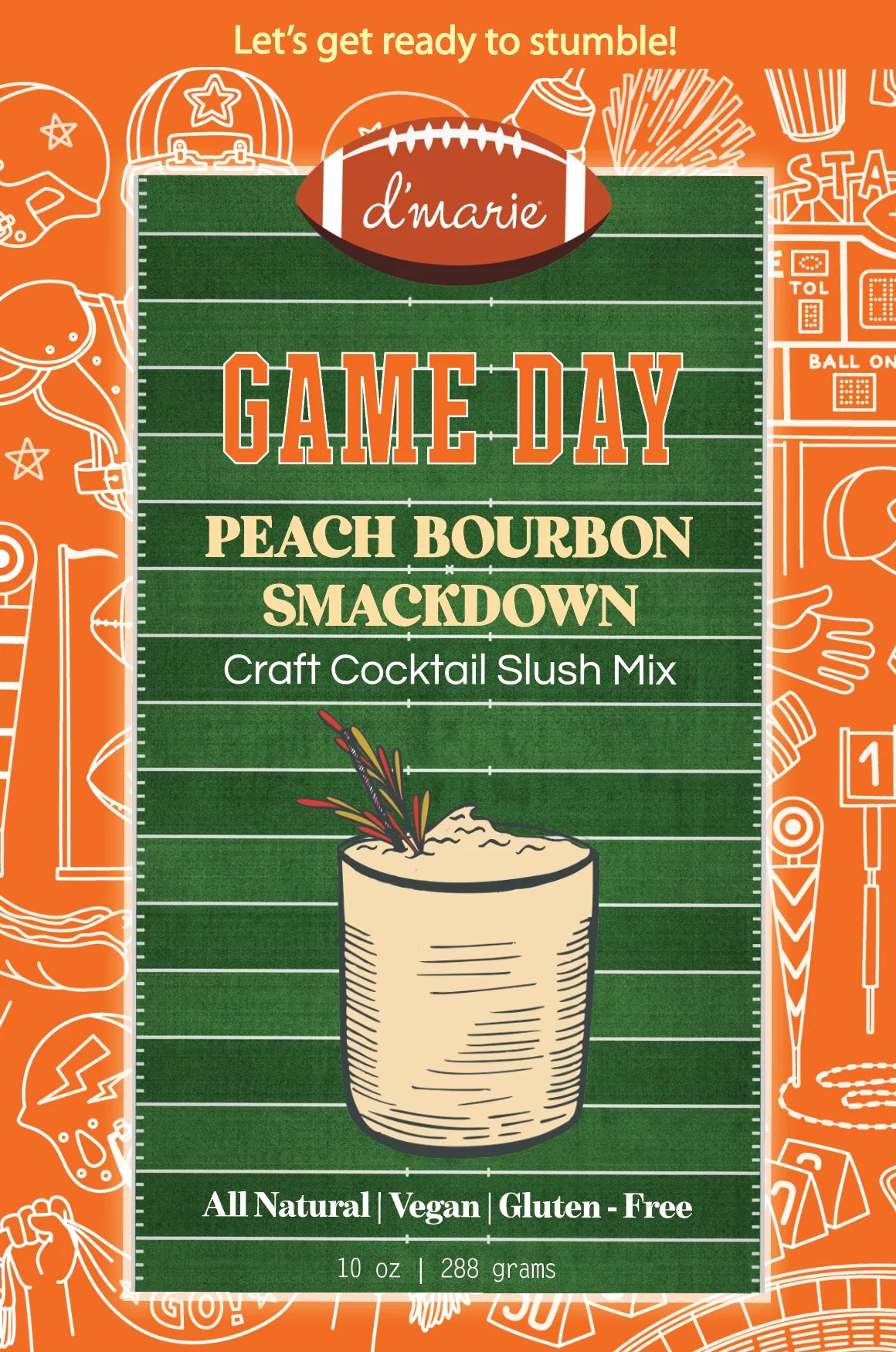 Peach Bourbon Smackdown Cocktail Slush Mix 10oz