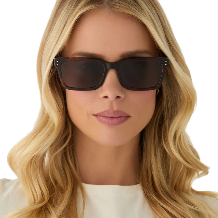 DIFF- John Dutton- Warm Sequoia Tortoise Brown Polarized Sunglasses