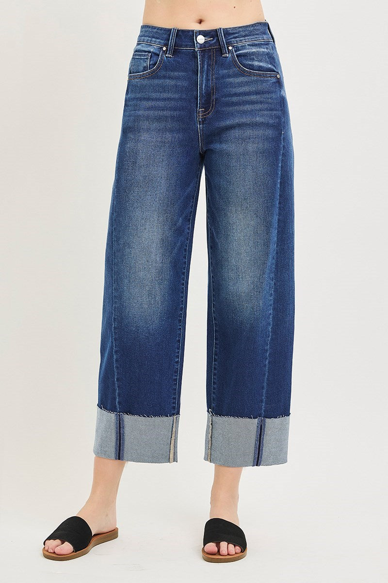 Risen Slouchy Crop Barrel Jeans