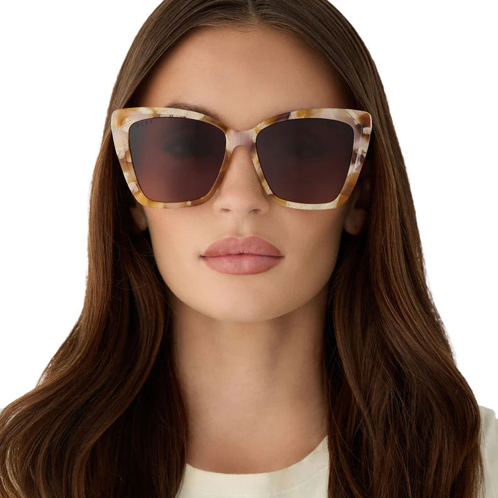 DIFF- Becky II- Gilded Tortoise Brown Gradient Sunglasses