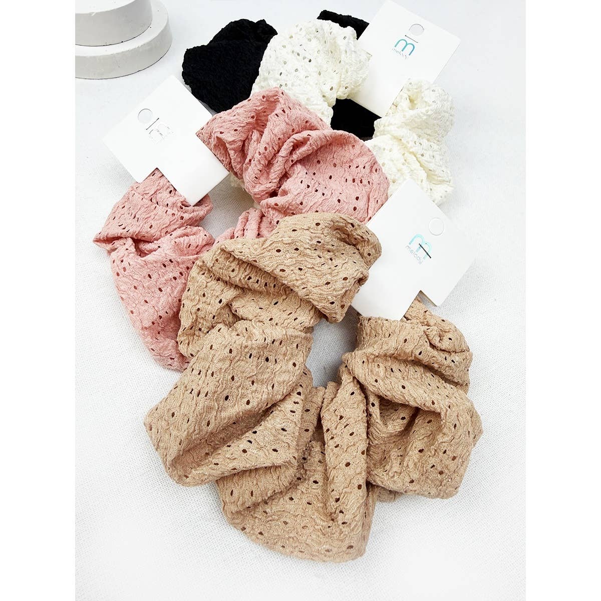 Eyelet Lace Scrunchies