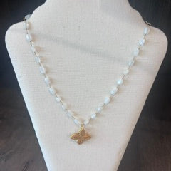 Baroque Pearl Necklace with Kait Cross