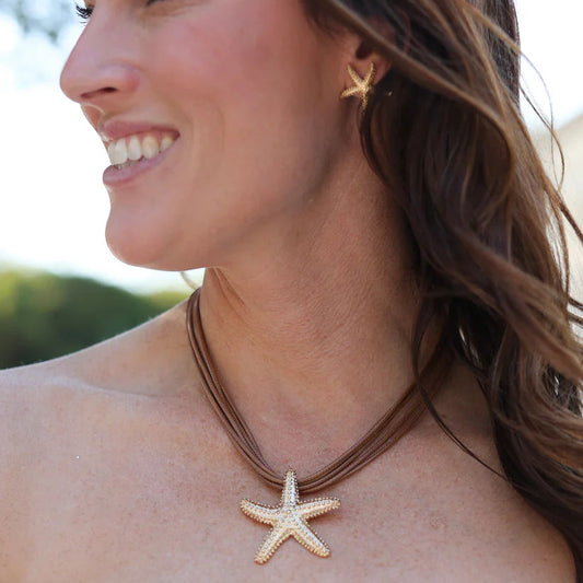 Lancaster Starfish Cord Necklace