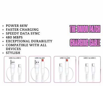 Pearl Beaded 4-in-1 Fast Charging Cable