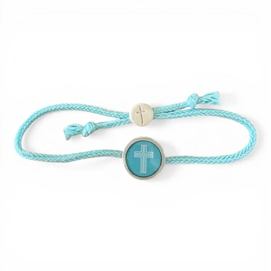 Tap To Pray® Survivor Series Bracelet Seafoam Cross