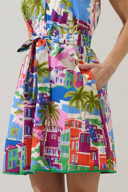 Rumi Town Olera Ruffle Mini Dress