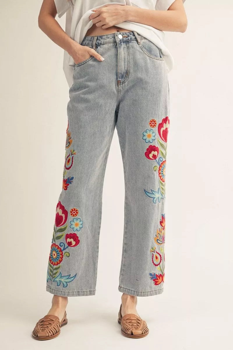 Vintage Bloom Denim