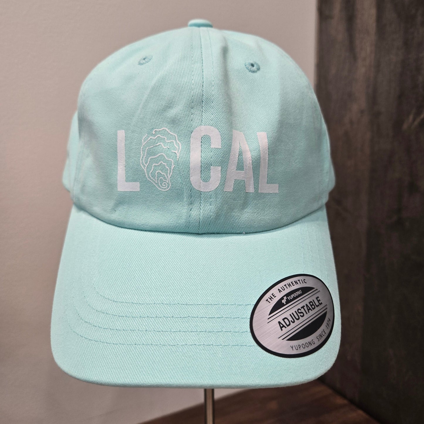 Local ball cap with seashell