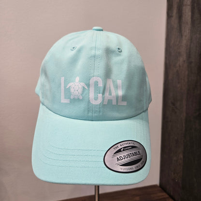 Local ball cap with turtle
