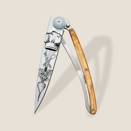 Chef 37g Knife, Olive Wood