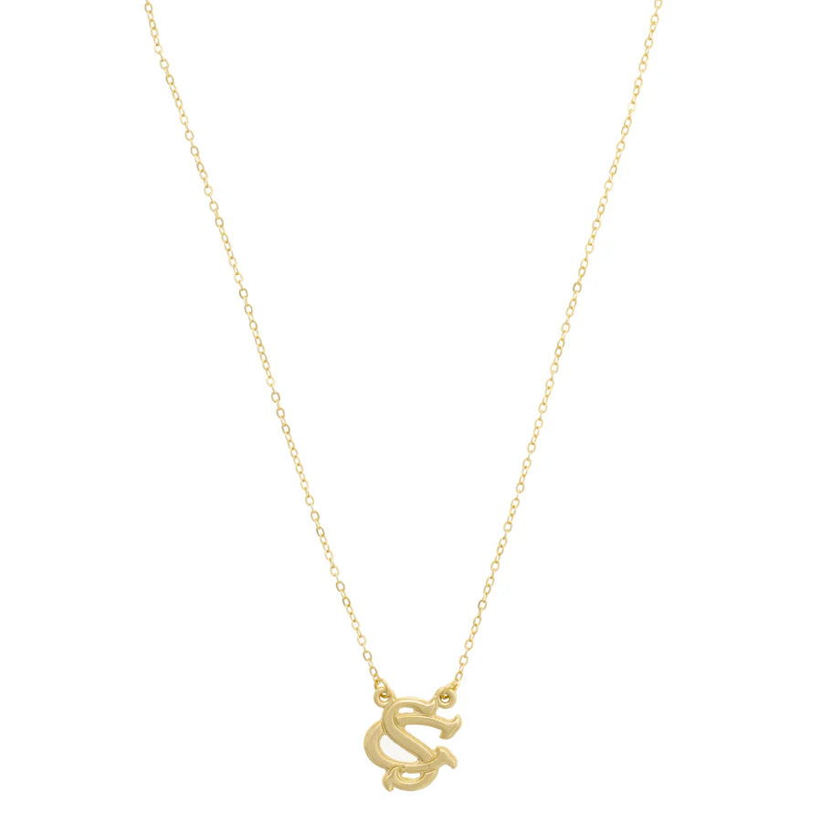 South Carolina Gamecocks 24K Stamped Logo Necklace