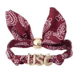 South Carolina Gamecocks Bandana Slider Bracelet