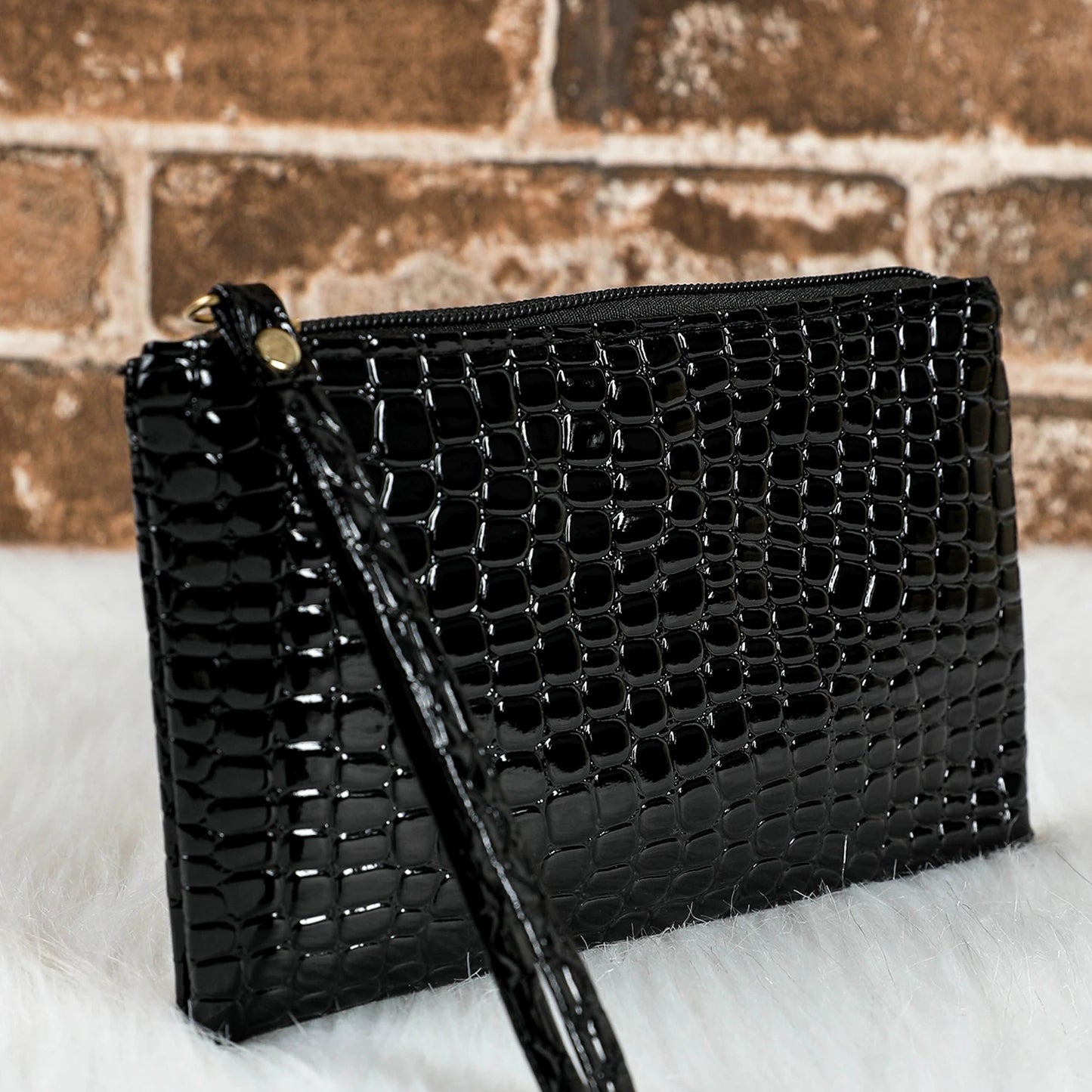 Crocodile Wristlet