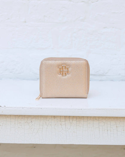 Blakely Wallet Woven Gold