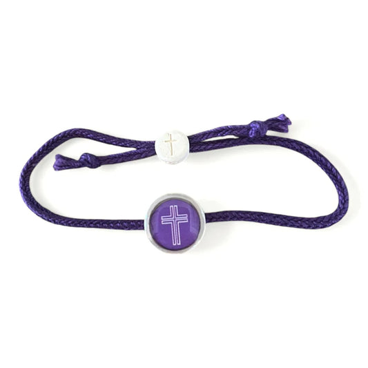Tap To Pray® Survivor Series Bracelet Amethyst Cross