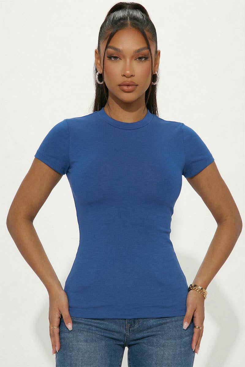 Short Sleeve Round Neck T Shirt