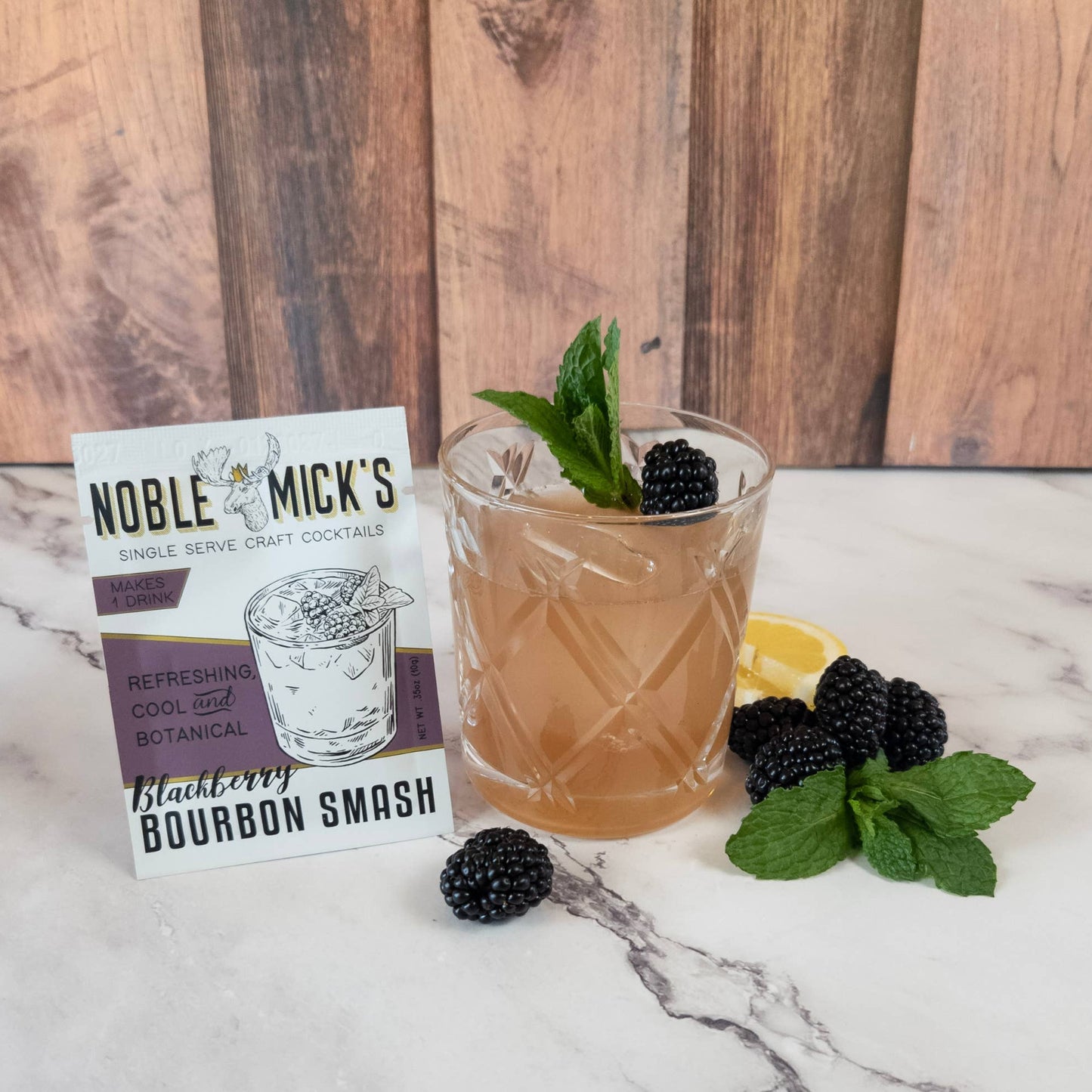 Blackberry Bourbon Smash Single Serve Craft Cocktail