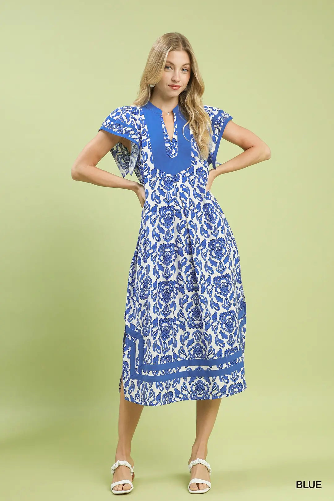 Indigo Breeze Midi Dress