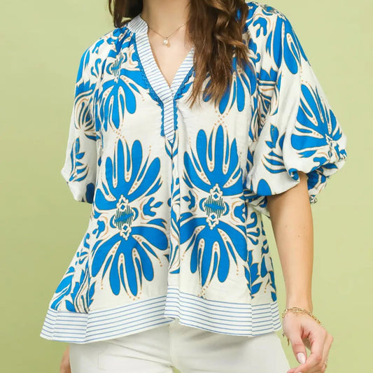 Coastal Capri Blouse