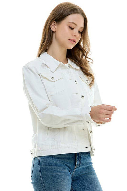 Denim Jacket - White