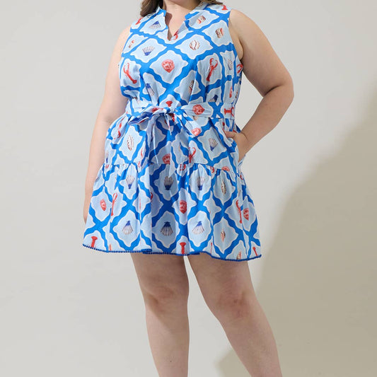 Lobster Bay Vilma Sleeveless Mini Dress Curve
