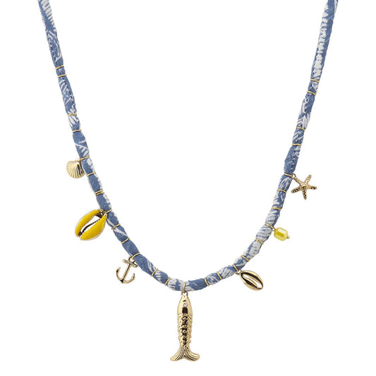 Sea Life Scarf Necklace