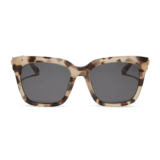 DIFF- Bella- Cream Tortoise Grey Sunglasses