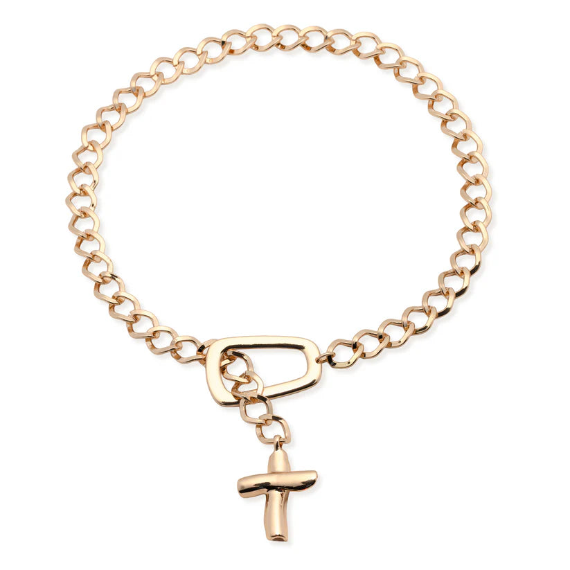 Blessings chunky cross necklace