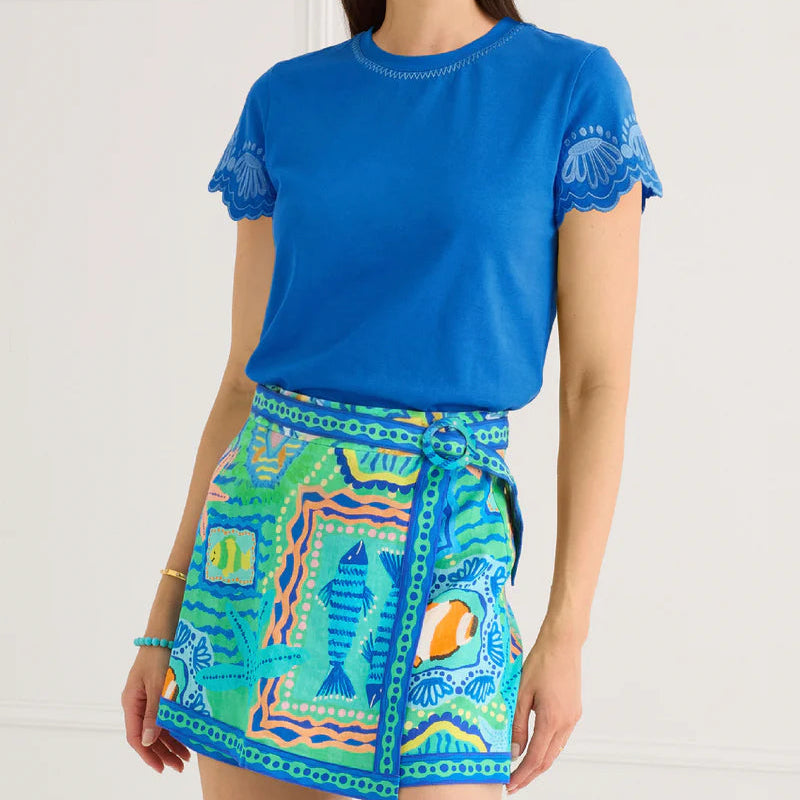 The Chloe tee-Blue