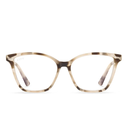 DIFF - Leah- Cream Tortoise Blue Light Readers- 2.5