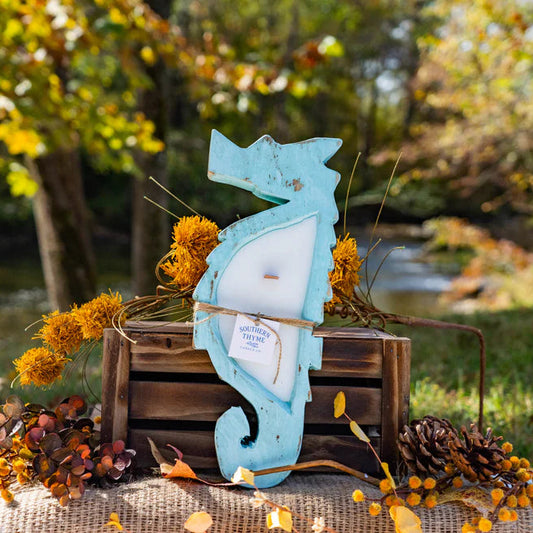 Seahorse Dough Bowl Candle