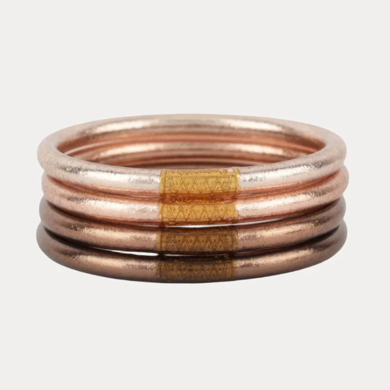 BuDha Girl Fawn All Weather Bangles (Set of 4) Serenity Prayer