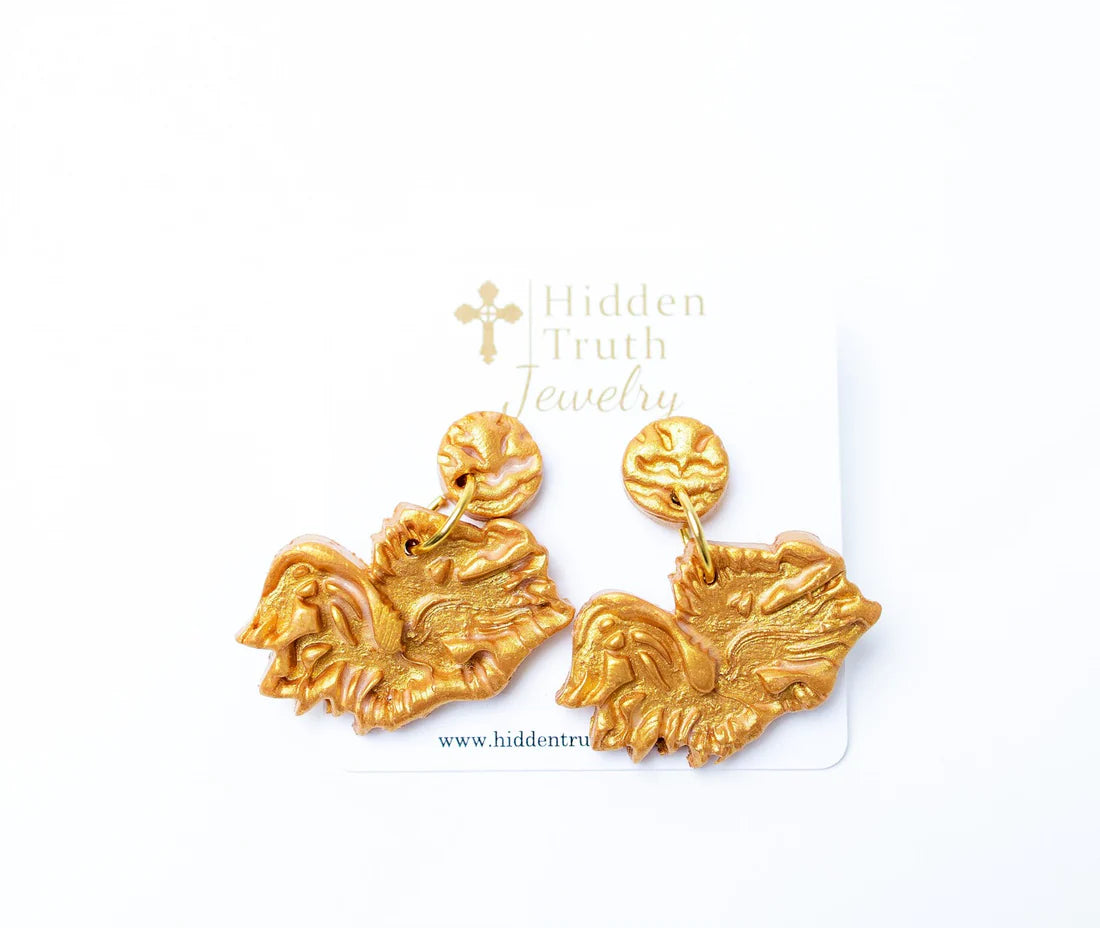Gamecock Double Dangle Earrings