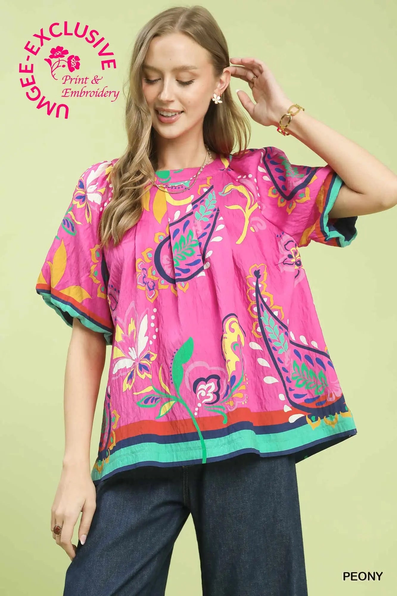 Paradise in pink blouse
