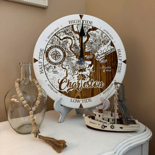 Lowcountry Tide Clock Custom Order 16"