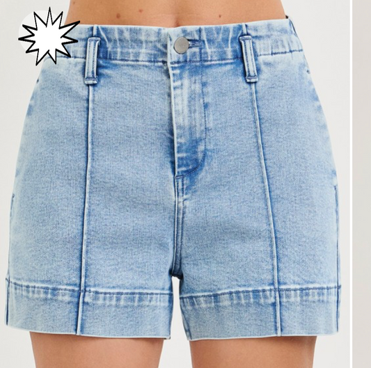 Carolina Coast Denim Shorts by Risen- Plus Size