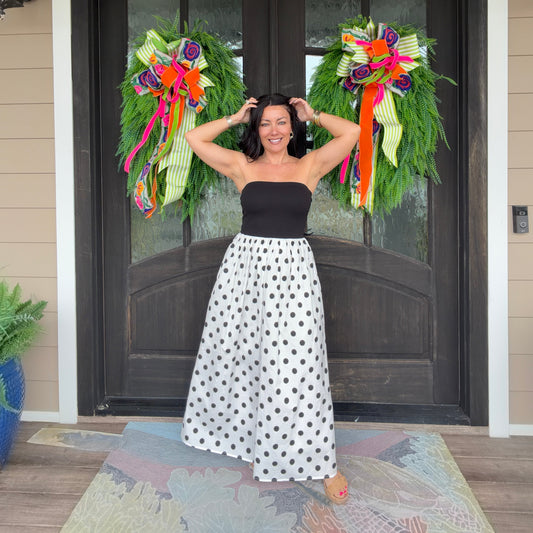 Black & White Polka Dot Dress