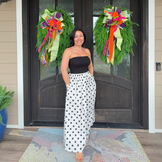 Black & White Polka Dot Dress