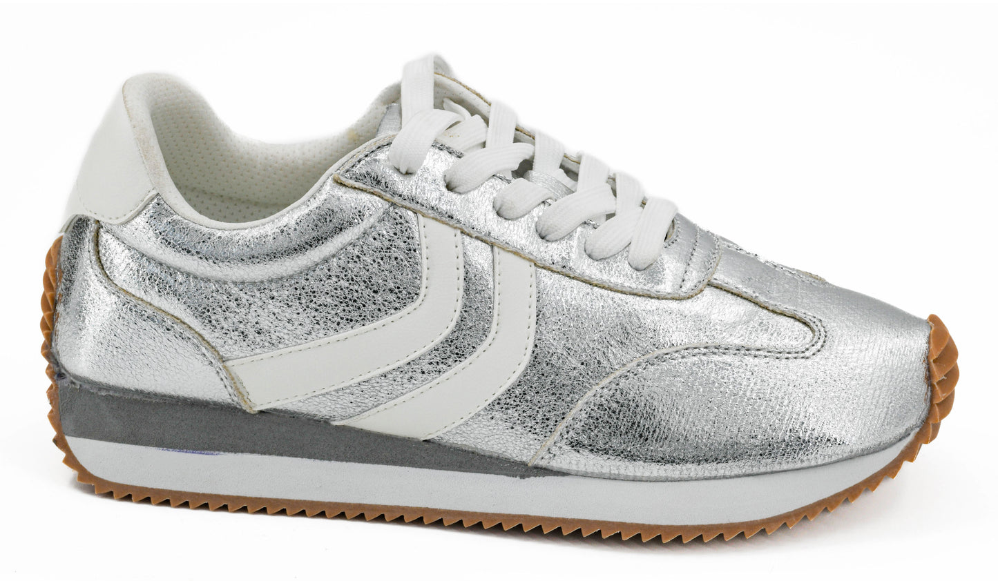 Corky's KICKOFF - SILVER CRINKLE METALLIC