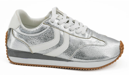 Corky's KICKOFF - SILVER CRINKLE METALLIC