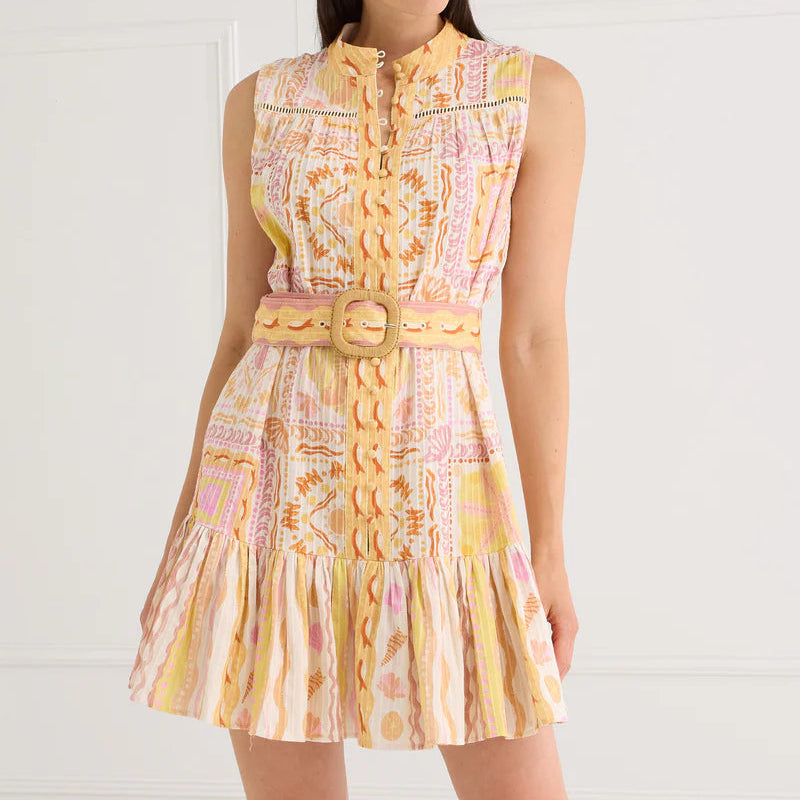 The Lorina Dress Shell Stripe