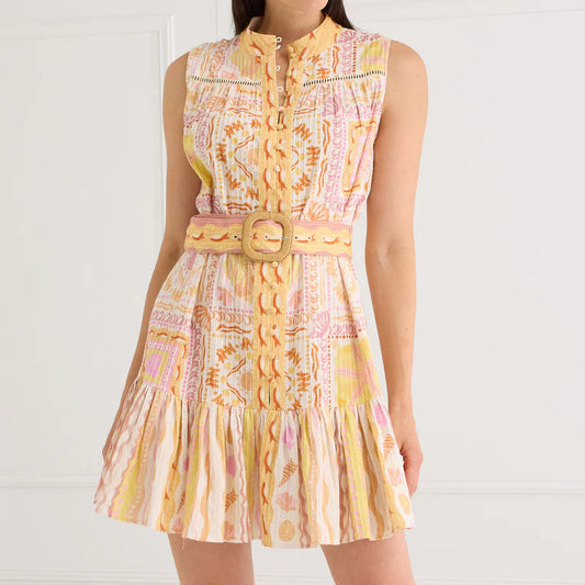 The Lorina Dress Shell Stripe